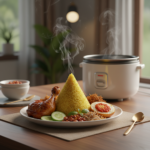 Nasi Kuning Rice Cooker: Inovasi Praktis Kuliner Indonesia Pulen, Wangi, dan Spesial untuk Hari Ibu